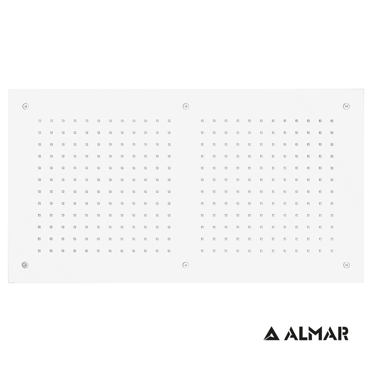 Κεφαλή Ντουζ Εντοιχισμού Οροφής 70x38 Almar White Matt