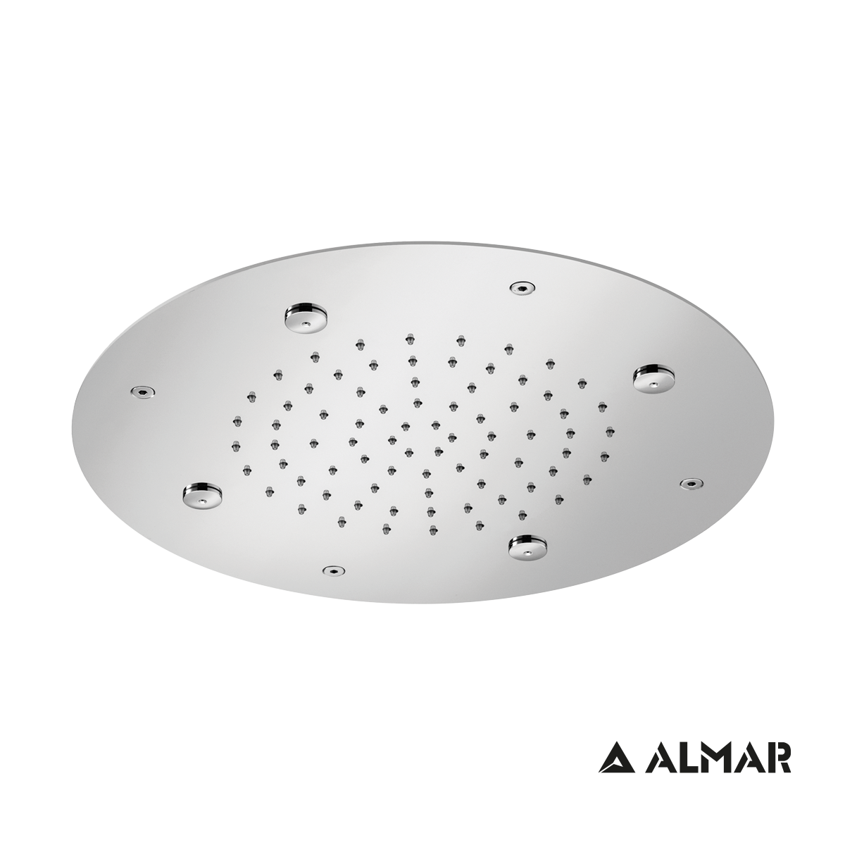 Κεφαλή Ντουζ Εντοιχισμού Οροφής Φ38 Almar Brushed Inox