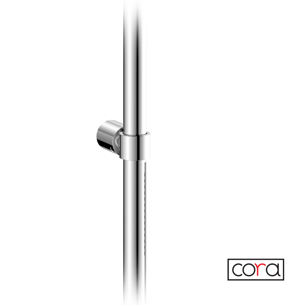 Μπαταρία Ντουζιέρας με Κεφαλή και Κολώνα μη ρυθμιζόμενου ύψους CORA Chrome