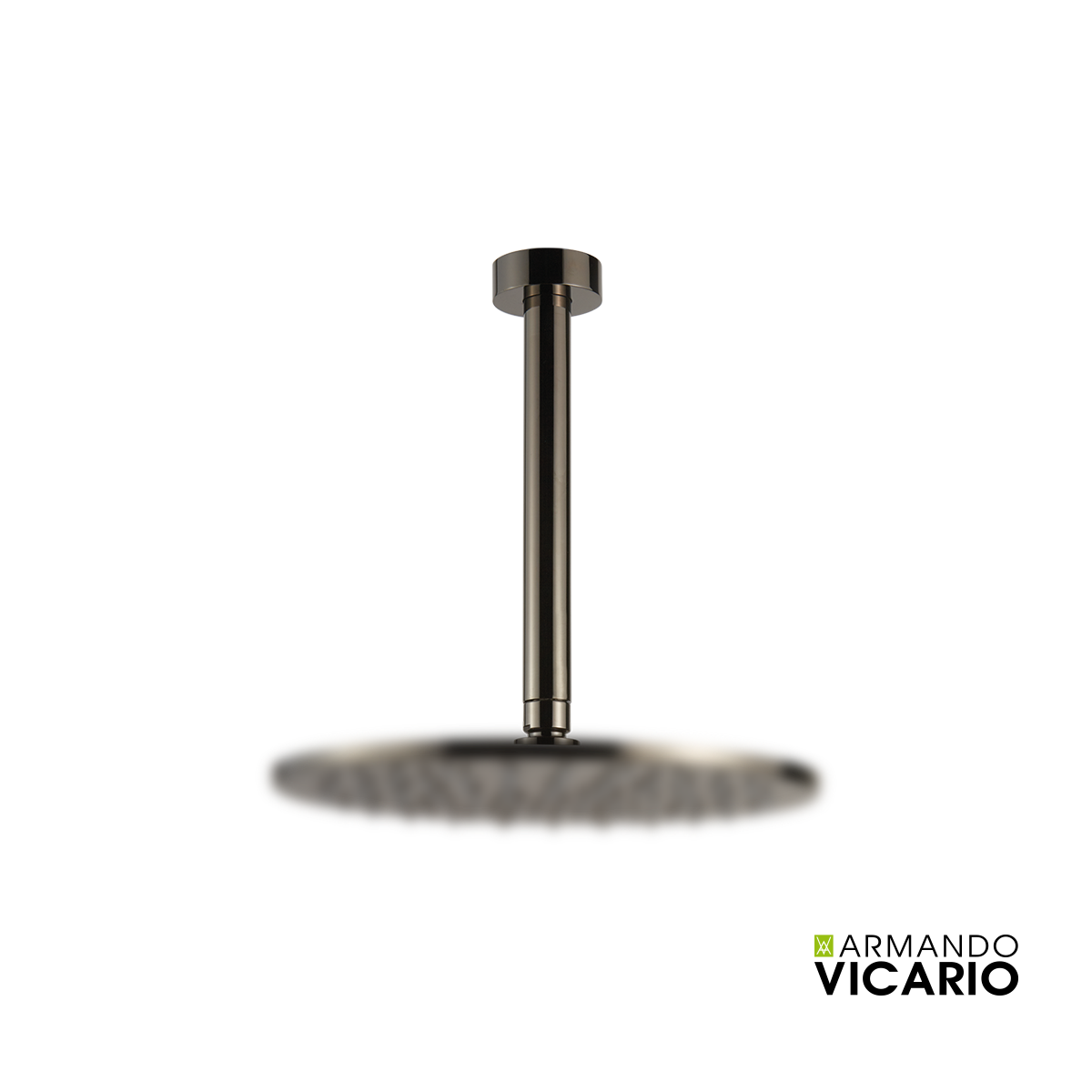 Βραχίονας Οροφής Στρογγυλός 20εκ. Vicario Black Chrome