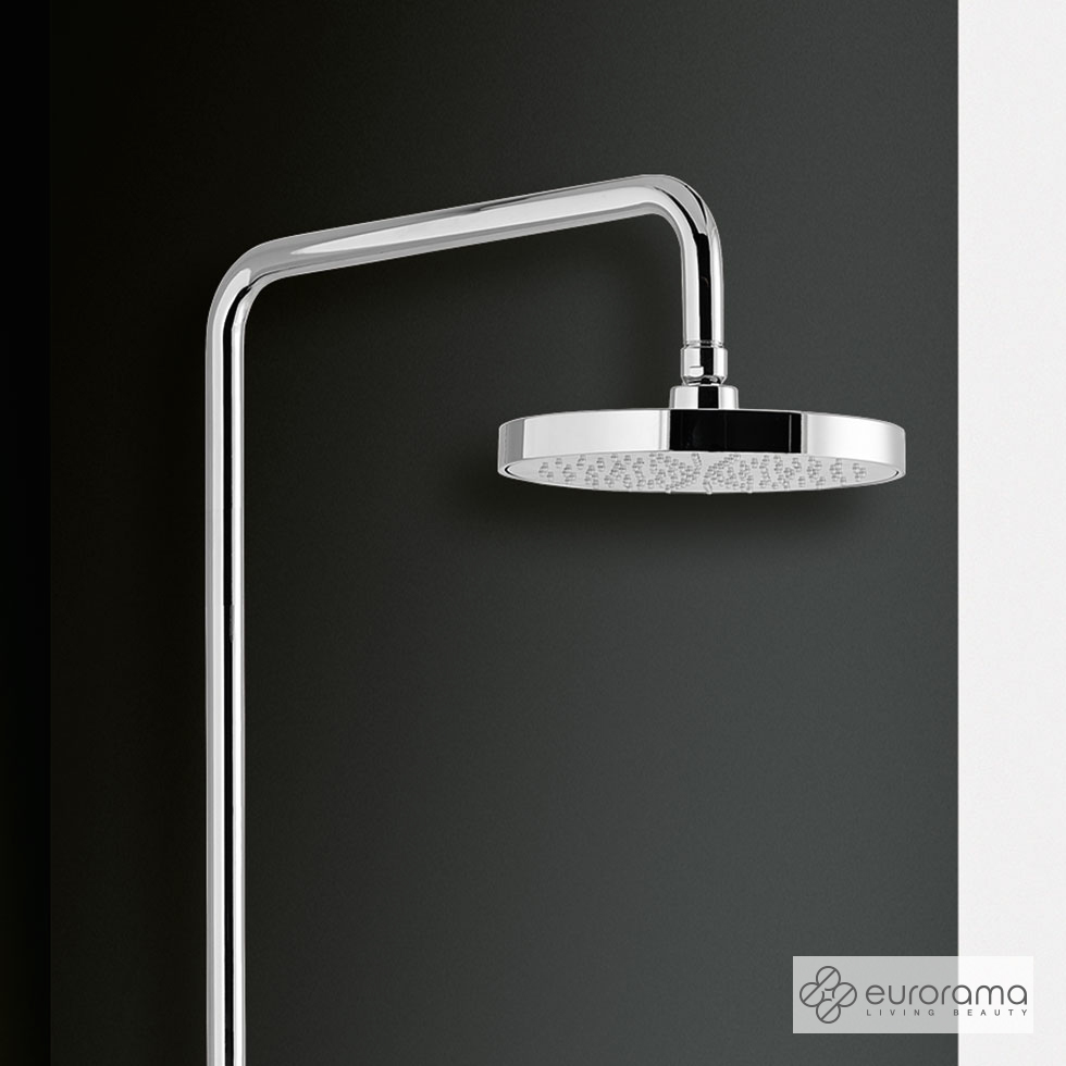 Ρυθμιζόμενη Κολώνα Ντους με κεφαλή Φ20 για σύνδεση μεΜπαταρία Λουτρού, Chrome