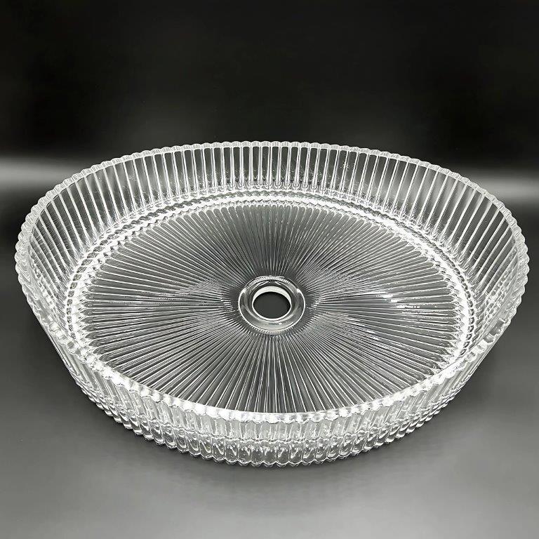 Νιπτήρας Γυάλινος Rea Harper Transparent 50 x 37 x 14 εκ. Διάφανος Γυαλιστερός