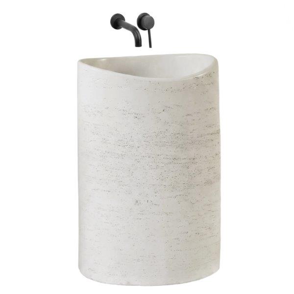 Ανεξάρτητος Επιδαπέδιος Νιπτήρας Rea Merlo Artificial Stone - 55 x 34 x 85.5 cm