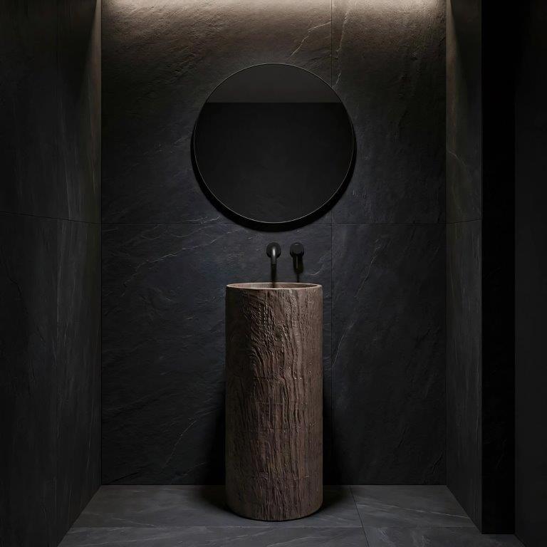 Ανεξάρτητος Επιδαπέδιος Νιπτήρας Rea Rossana Artificial Stone - 40 x 85.5 cm