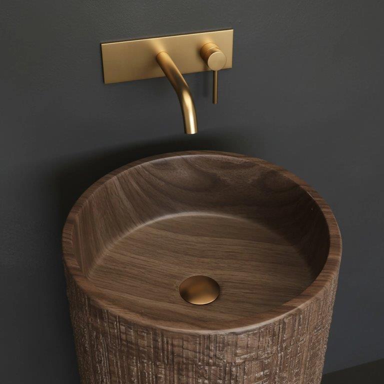 Ανεξάρτητος Επιδαπέδιος Νιπτήρας Rea Rossana Artificial Stone - 40 x 85.5 cm