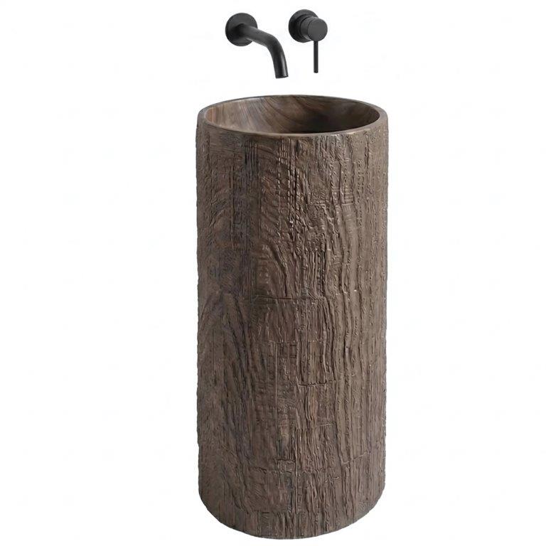 Ανεξάρτητος Επιδαπέδιος Νιπτήρας Rea Rossana Artificial Stone - 40 x 85.5 cm