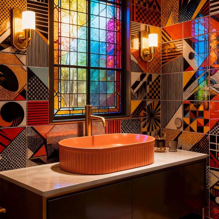 Νιπτήρας Επικαθήμενος Rea Vanda Cinnamon Matt - 50 x 31 cm