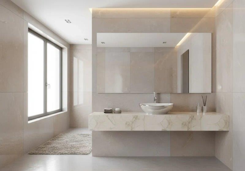 Επιτραπέζιος Νιπτήρας Basaro Hera White/Silver Gloss - 41 x 34 cm