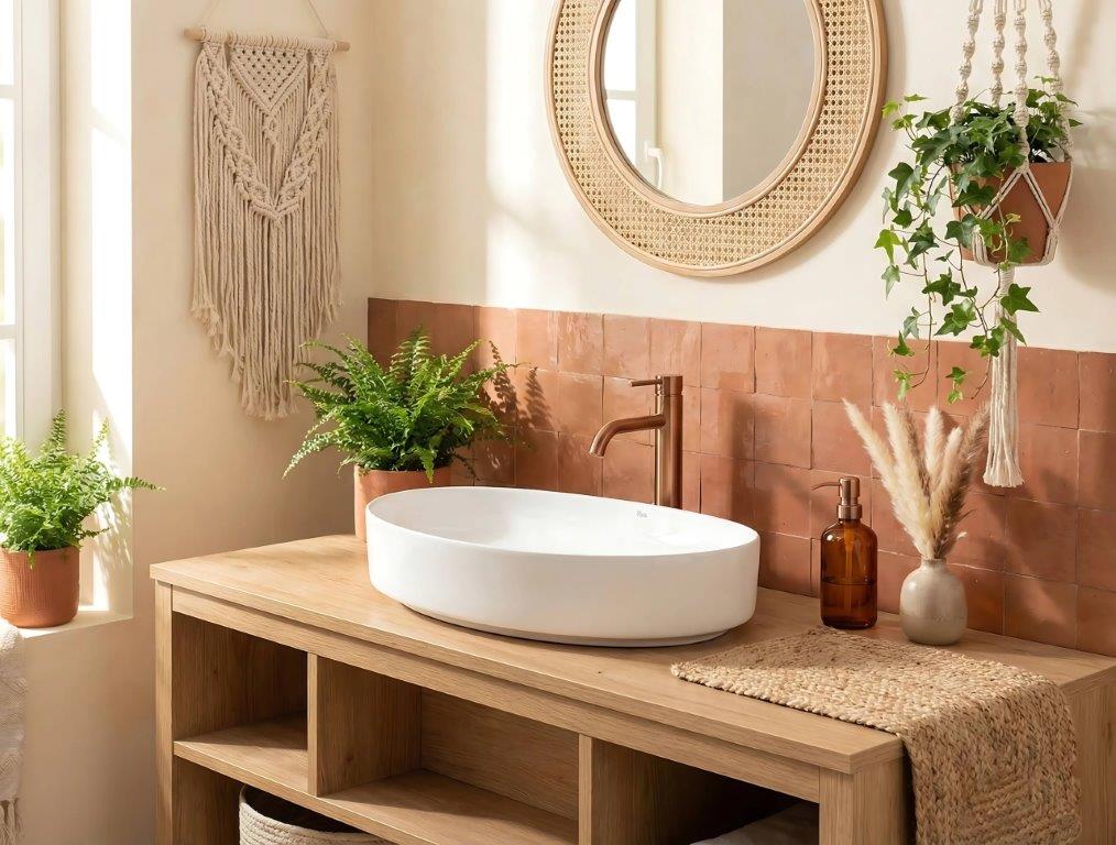 Νιπτήρας Πάγκου Rea Joana 65 White Gloss - 65.5 x 40.5 cm