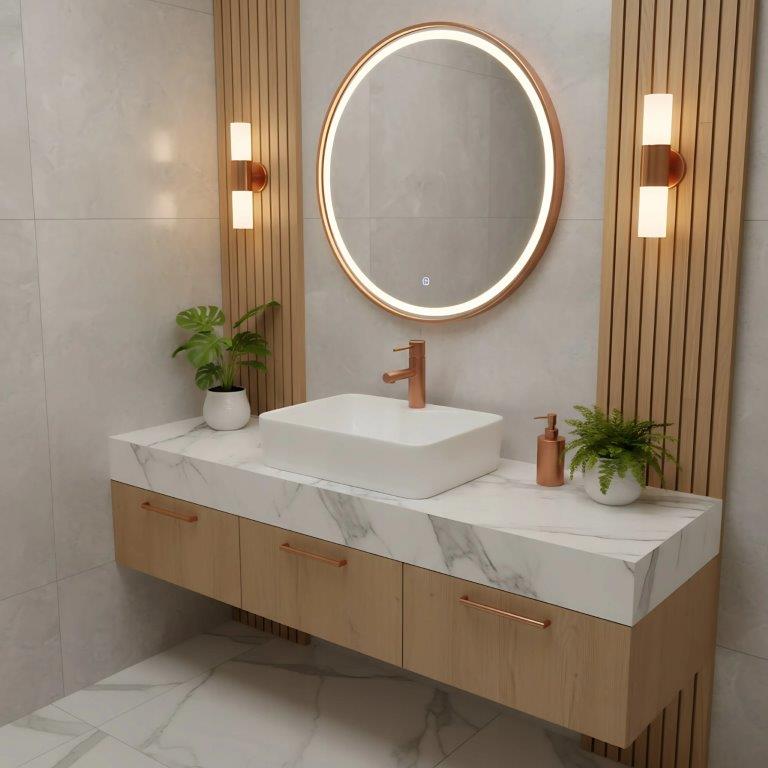 Νιπτήρας Πορσελάνης Basaro Cere 48.5 x 37.5 x 13.5 εκ. Γυαλιστερός