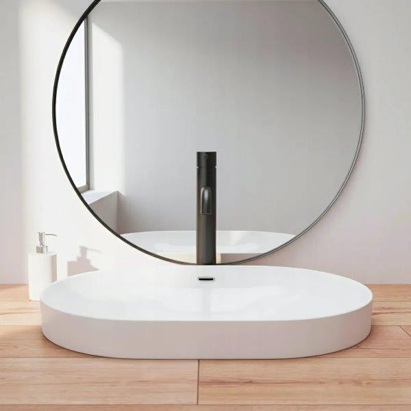 Νιπτήρας Πορσελάνης Basaro Terra 59 x 40 x 18 εκ. Γυαλιστερός