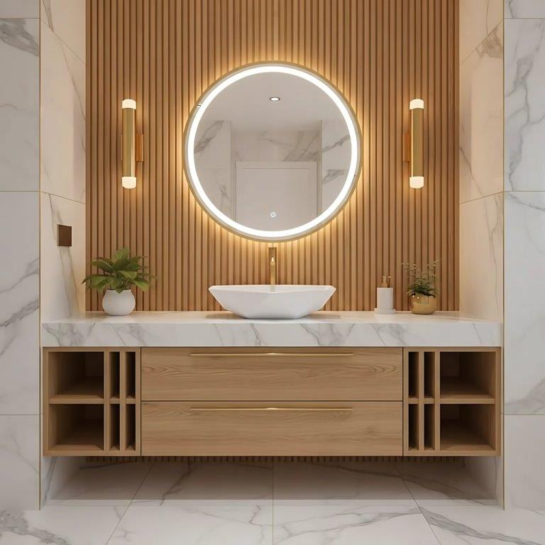 Νιπτήρας Πορσελάνης Επικαθήμενος BASARO EURUS – 57.5 x 28 x 12.5 cm