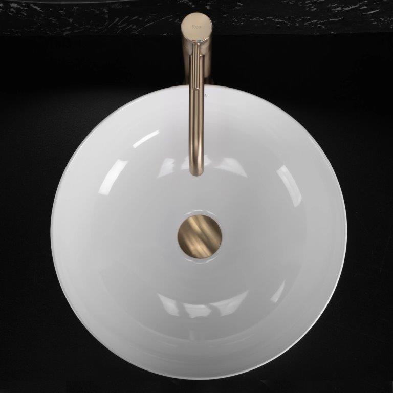 Νιπτήρας Πορσελάνης Rea Anika 40.5 x 40.5 x 12 εκ. Λευκός Γυαλιστερός