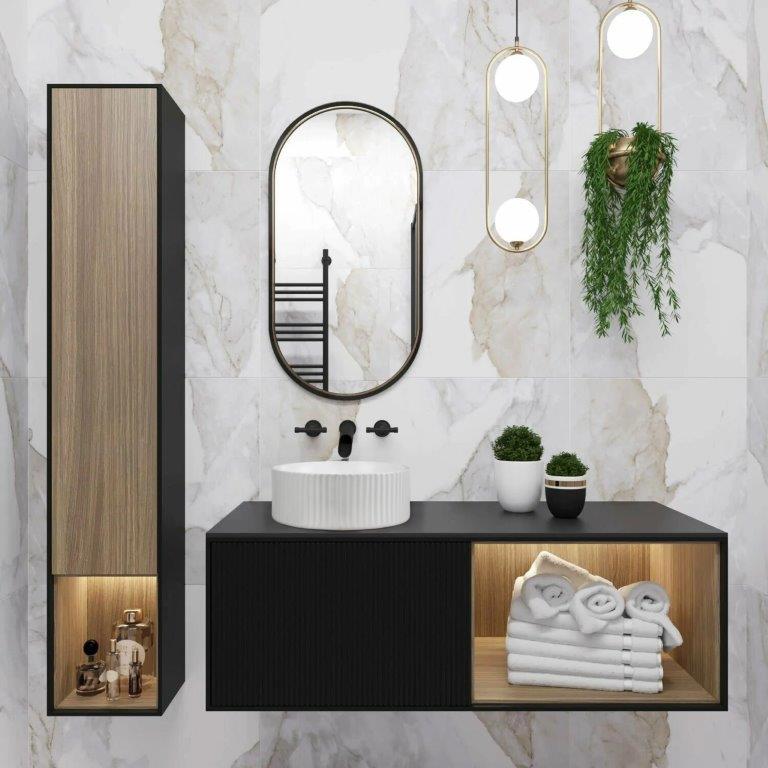 Νιπτήρας Πορσελάνης Rea Delia 36.5x36.5x11.5 εκ. Λευκός Επιτραπέζιος