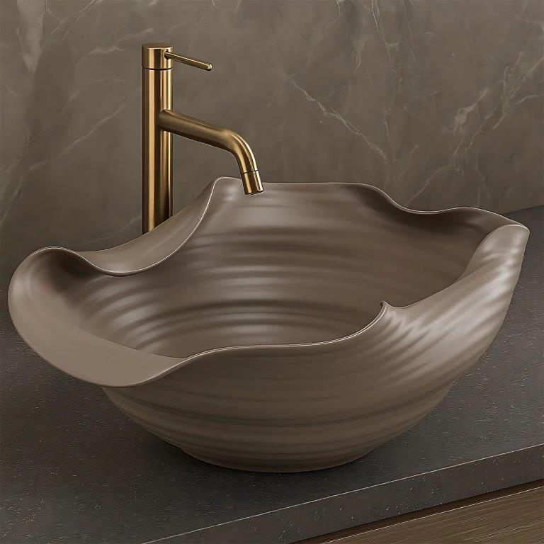 Νιπτήρας Πορσελάνης Rea HM-66TB Handmade Art 48x44x18 εκ.