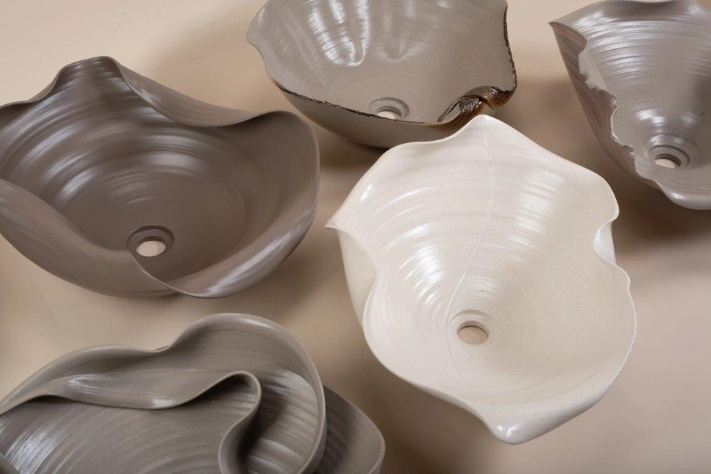 Νιπτήρας Πορσελάνης Rea HM-66TB Handmade Art 48x44x18 εκ.