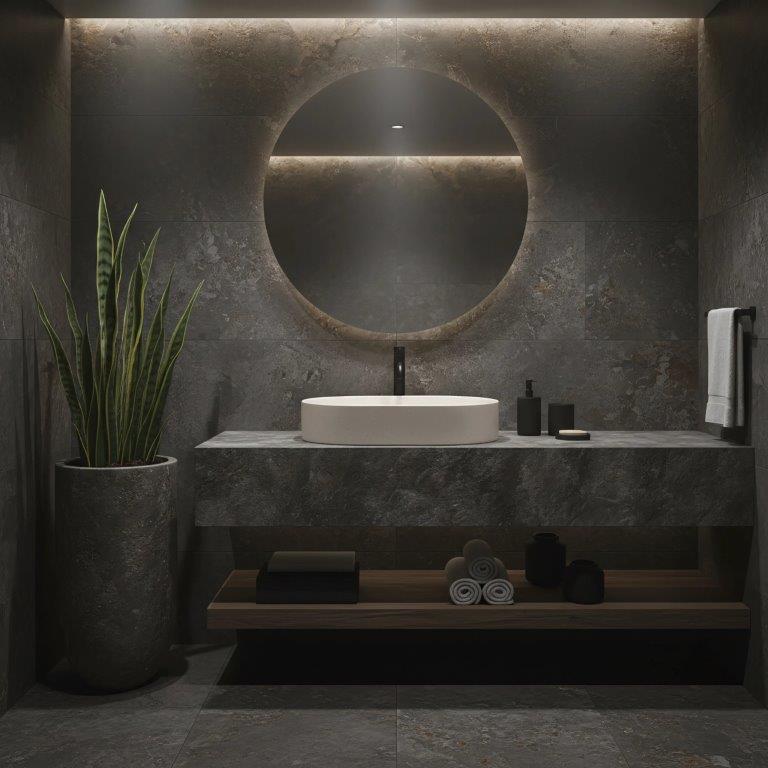 Νιπτήρας Πορσελάνης Rea Nadia 60 Sandy 60x37x12 εκ. Ματ