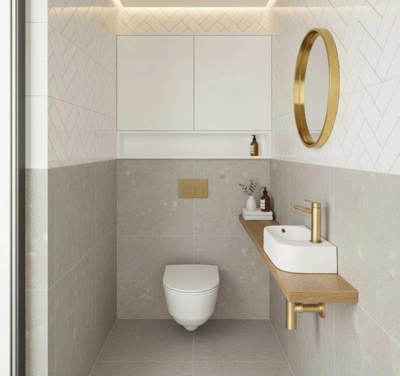 Νιπτήρας Πορσελάνης Rea Odetta 51 x 25 x 12 εκ. Λευκό Γυαλιστερό