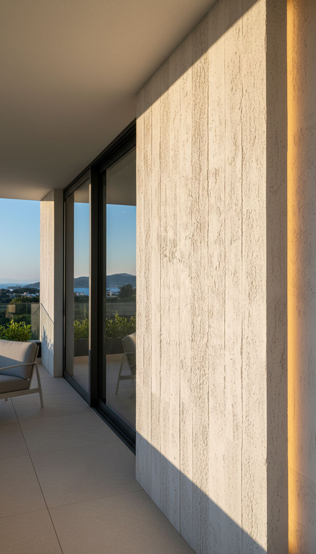 PANEL ΕΥΚΑΜΠΤΗΣ ΠΕΤΡΑΣ 117040 CONCRETE BOARD 600/1200mm LIGHT GREY