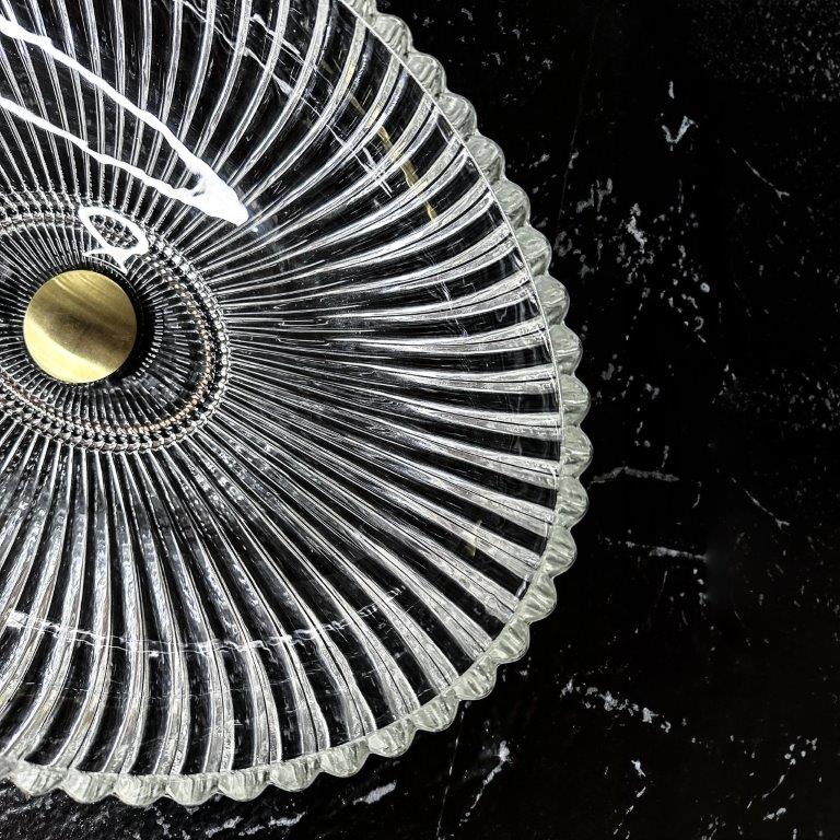 Νιπτήρας Πάγκου Rea Nicole Transparent Crystal Glass - 51 x 34.5 cm