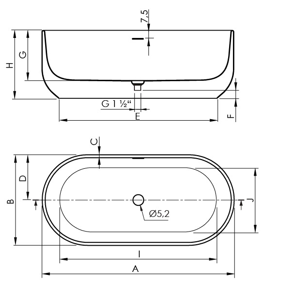 SANYCCES ARC - ΕΛΕΥΘΕΡΗ ΑΚΡΥΛΙΚΗ ΜΠΑΝΙΕΡΑ (FREESTANDING)
