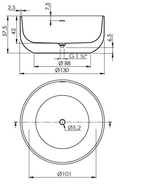 SANYCCES ARC - ΣΤΡΟΓΓΥΛΗ ΑΚΡΥΛΙΚΗ ΜΠΑΝΙΕΡΑ ΕΛΕΥΘΕΡΗΣ ΤΟΠΟΘΕΤΗΣΗΣ Ø130 cm