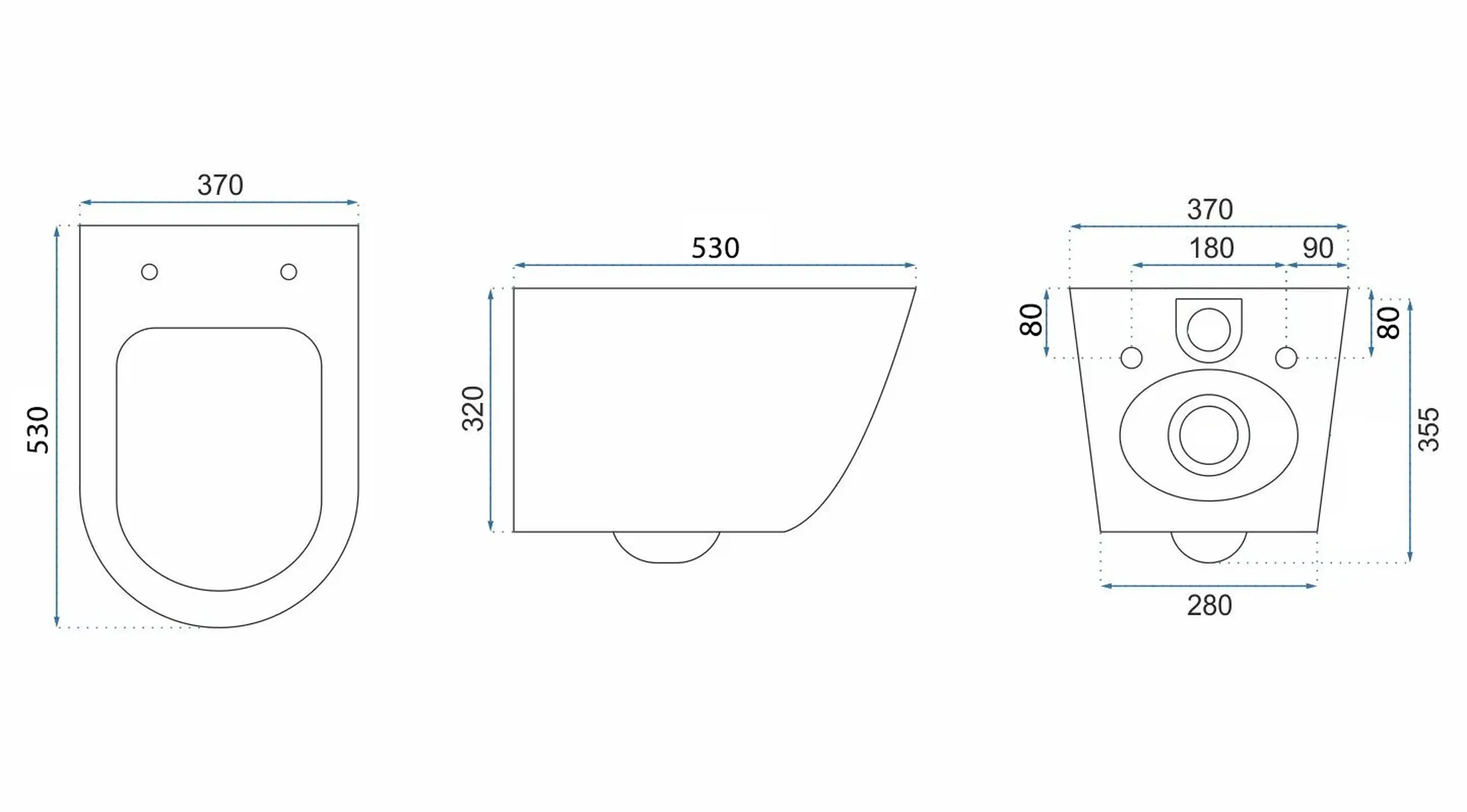 Σετ Κρεμαστή Λεκάνη & Επιτραπέζιος Νιπτήρας Πορσελάνης Rea Light Pink Matt