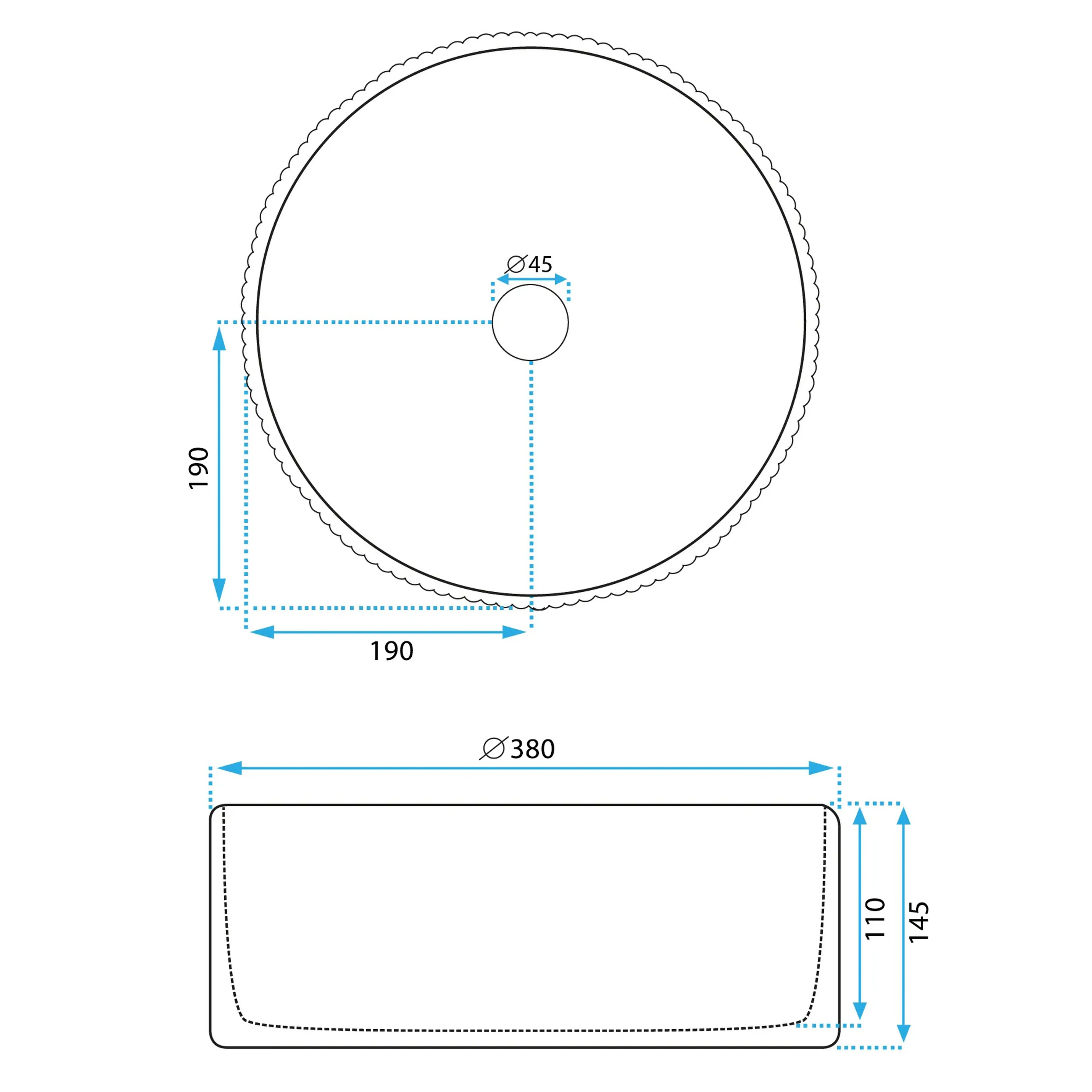 Σετ Κρεμαστή Λεκάνη & Επιτραπέζιος Νιπτήρας Πορσελάνης Rea Light Pink Matt