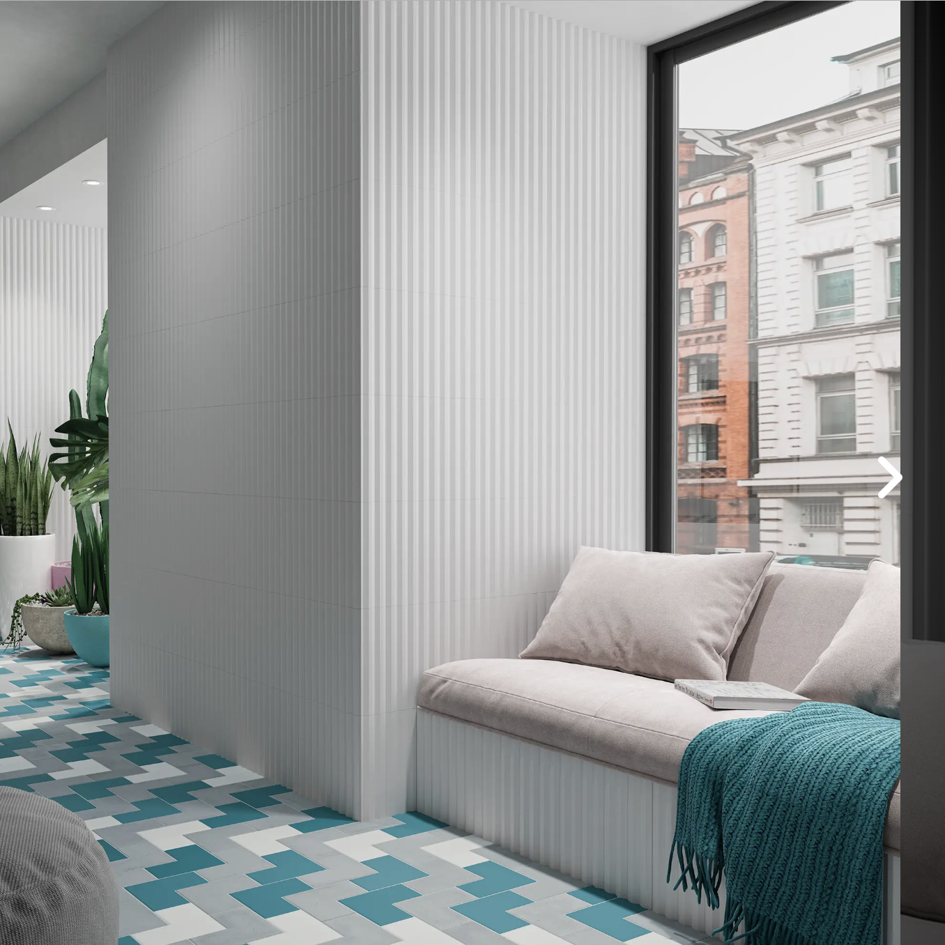 Stripes White Matt 7.5x30 WOW Design